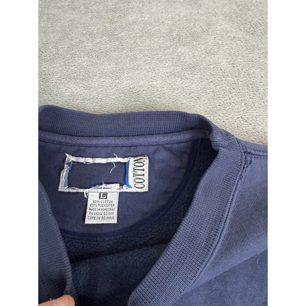 Vintage 90s Penn State Nittany Lions Sweatshirt Men's Size Large Blue - Picture 9 of 13